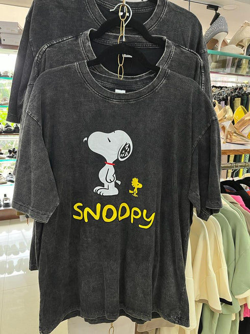 Custom Acid Wash Printed T-shirts